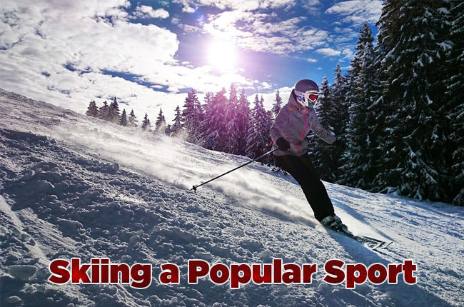 Skiing a popular sport