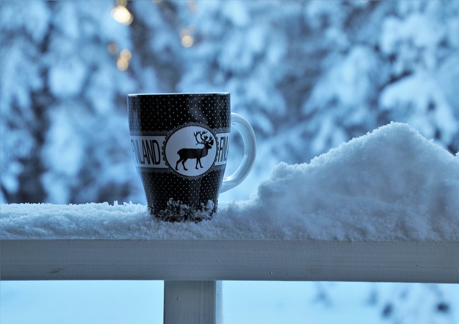 hot drink in the winter
