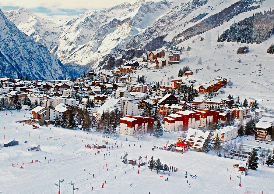 a lovely ski resort