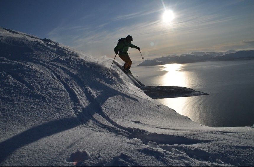 A person skiing in Norway