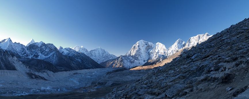 Khumbu Region with glaciated ranges