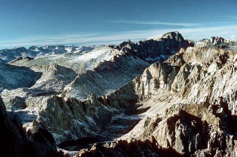 Mount Whitney, as seen from Mount Langley
