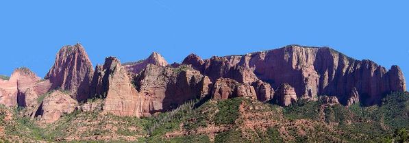 The Kolob Canyon at the highest point of Zion National Park