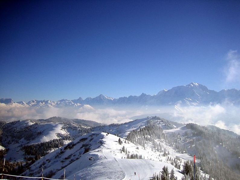 Aerial view of Domaine Évasion Mont Blanc