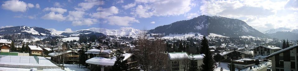 Panoramic view of Megève