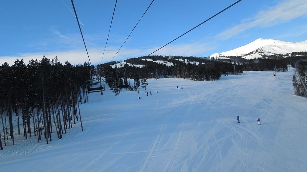 the view of peak 9 Breckenridge Ski Resort