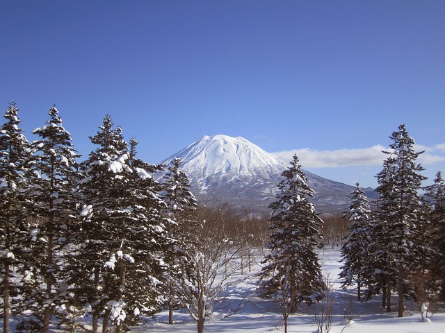 A view of Mount Yotei in Niseko