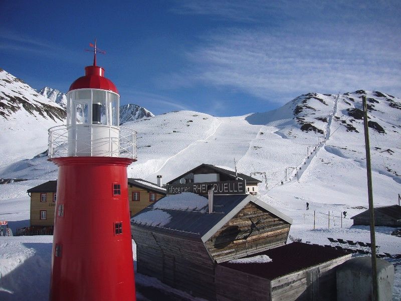 Portion of the Oberalp ski area