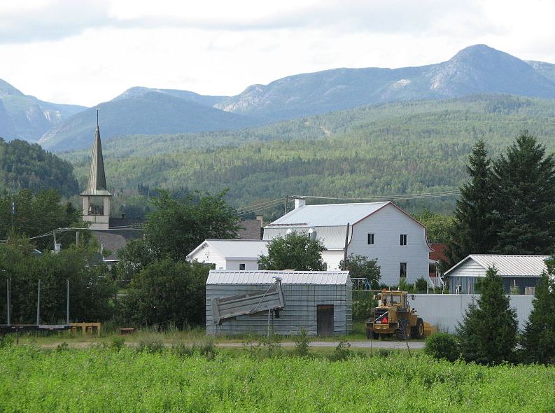 a view of the hilly landscape at Charlevoix