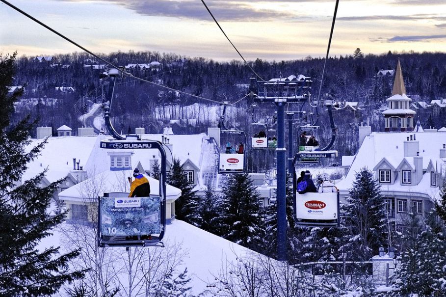 ski lifts at Mont-Tremblant