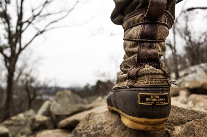 Trekking boots have a special design.