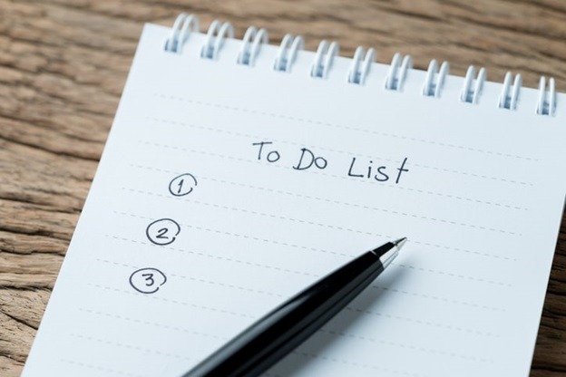Write a to-do list or journal