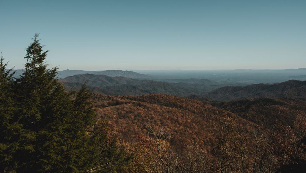 a view from the Appalachians