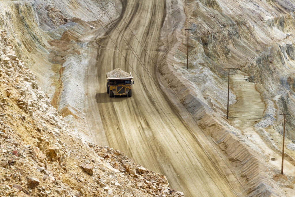 excavation pit Kennecott copper mine